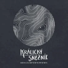 Králický Sněžník - vrstevnice v kruhu