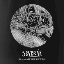 Severák - vrstevnice v kruhu