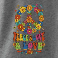 Peace and love - na výšku s květy
