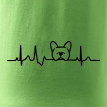 EKG Francúzsky buldoček hlava