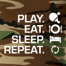 Stolný tenis - eat sleep