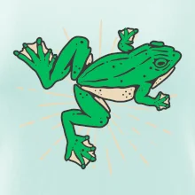 Žaba zelená kreslená