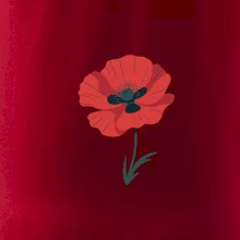 Vlčí mak kreslený veľký