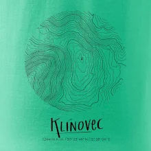 Klínovec - vrstevnice v kruhu