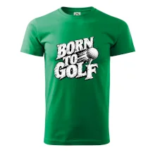 Born to golf černobílý drsný potisk