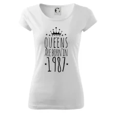 Queens are born in 1987 Queens are born in 1987