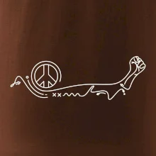 Päsť a symbol mieru