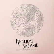 Králický Sněžník - vrstevnice v kruhu