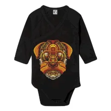 Steampunk pes farebný