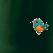 Vtáčik kreslený na prsníku