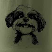Lhasa apso karikatúra hlava Lhasa apso karikatúra hlava
