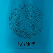 Kozákov - vrstevnice v kruhu