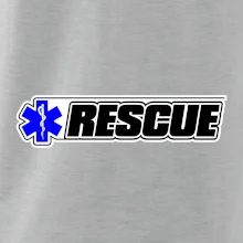 Záchranár rescue kríž modrý