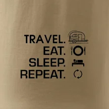 Eat sleep travel - Malý príves Eat sleep travel - Malý príves