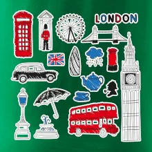 Velká Británie - kreslené ikonky