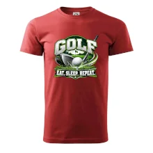 Golfová palica s loptičkou eat sleep repeat