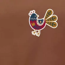 Folklór na prsníku sliepky