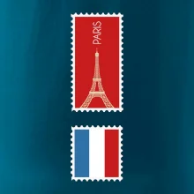 Paríž známka farebná