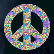 Peace symbol mandela