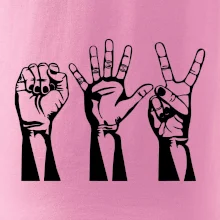 Kameň nožnice papier čierne