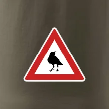 Dopravná značka - Pozor havran