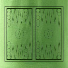 Backgammon čiernobiely