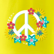 Peace symbol abstraktný