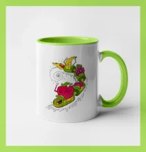 Milkshake vlak kreslený