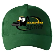 Bagrista v kruhu - vlastný nápis