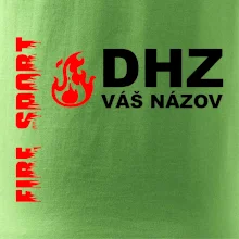 DHZ (oheň, firesport, názov sboru - vlastný nápis)