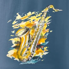 Saxofón maľovaný