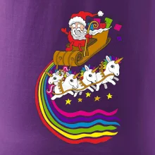 Santa a jednorožce (Pecka design)