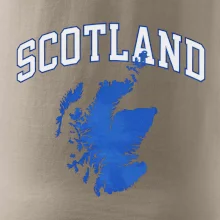 Scotland nápis s mapou