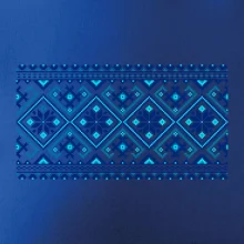 Ukrajinský vzor - modrý Ukrajinský vzor - modrý