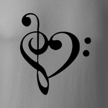 Husľový kľúč srdce Husľový kľúč srdce