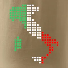 Taliansko obrys vlajka