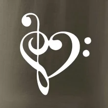 Husľový kľúč srdce