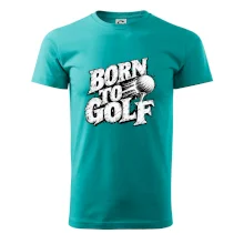 Born to golf černobílý drsný potisk