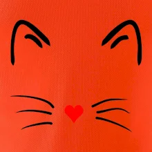 Mačka - srdce namiesto nosa