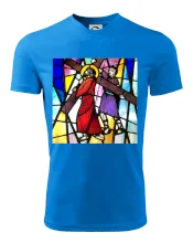 Vitráž - Ježiš a kríž