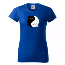 Mačky jin jang farebné