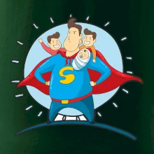 Táta superman - kluk, kluk a dítě
