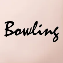 Bowling nápis písacie