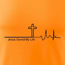 Jesus Saved My Life kríž ekg