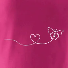 Dráha letu motýľa - srdce