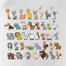 Tričko plné zvieratiek