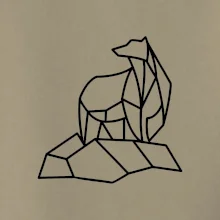 Geometria ľadový medveď na ľade