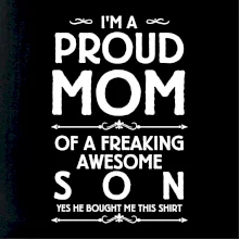 Proud mom SON Proud mom SON