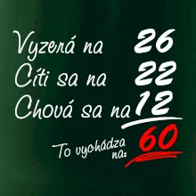 Vyzerá, cíti sa, chová sa - 60 rokov Vyzerá, cíti sa, chová sa - 60 rokov