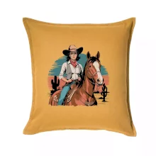 Cowgirl vintage na koni